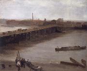 Brown and Silver Old Battersea Bridge, James Mcneill Whistler